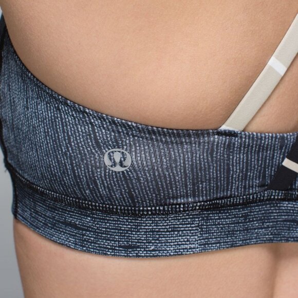 Lululemon Energy Bra Burlap Texture Black Dune / Cayman Stripe Black Mojave 10 - Picture 6 of 12